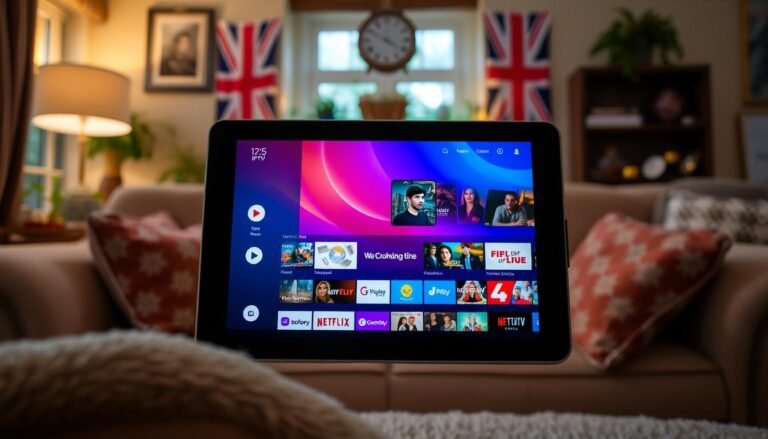 IPTV on Android tablet UK