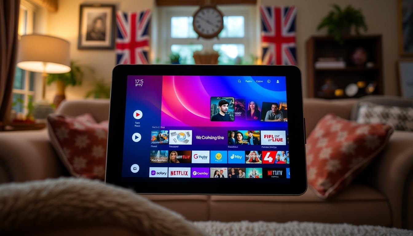 IPTV on Android tablet UK