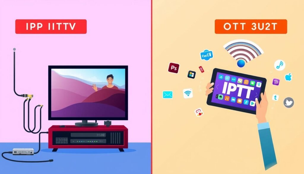 IPTV vs OTT quality comparison